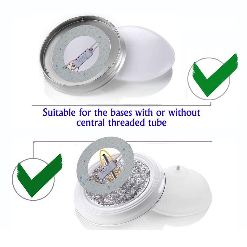 OLYMSTAR 24W 3 Color Temperature LED Flush Mount Ceiling Fan