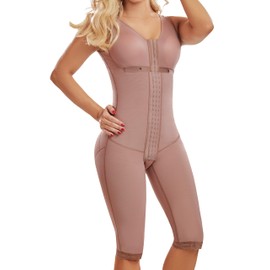 Faja Mia 0670 Fajas Colombianas Reductoras y Moldeadoras Postparto Body Shaper For Women Post Surgery Compression Garment (Mocha, XX-Large)