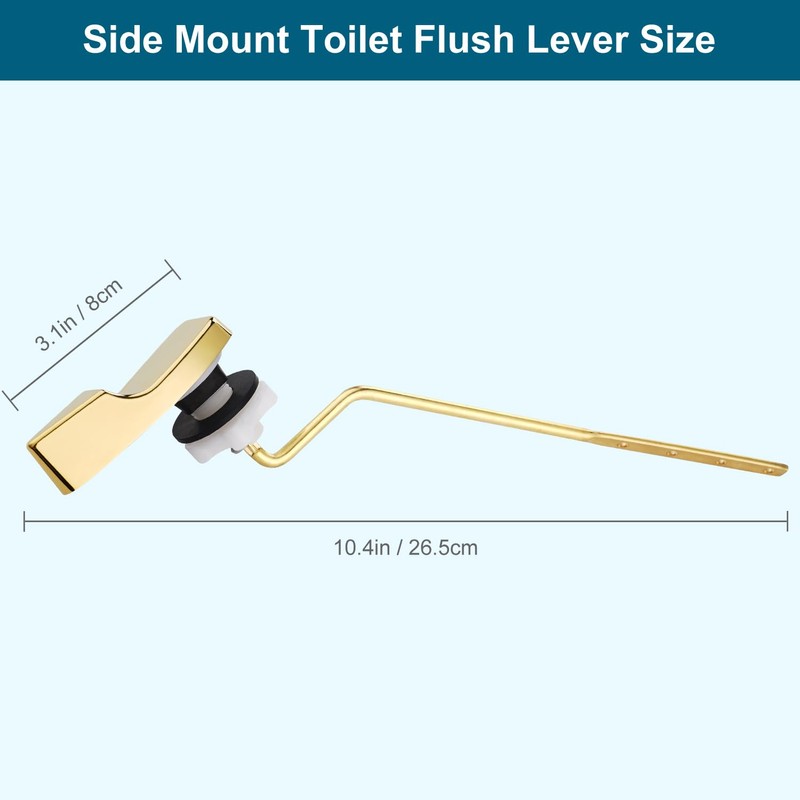 Hygie Rinse Universal Metal Toilet Handle Replacement Kit Side Mount
