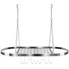Sorbus® Pot and Pan Rack for Ceiling with Hooks —