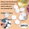 HINZIC 30Pcs Car Air Freshener Refill Felt Pads, 17.5MM/0.7inch Unscented