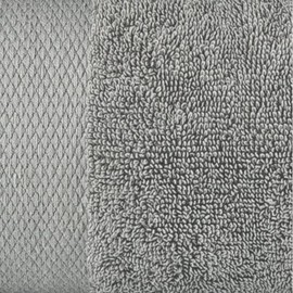 Sue Rossi Face Cloth Set of 4, Egyptian Combed Cotton, 30cm x 30cm Wash Cloth Flannel, Very Soft & Absorbent, Quick Dry 600gsm Bathroom Towels. (Silver)