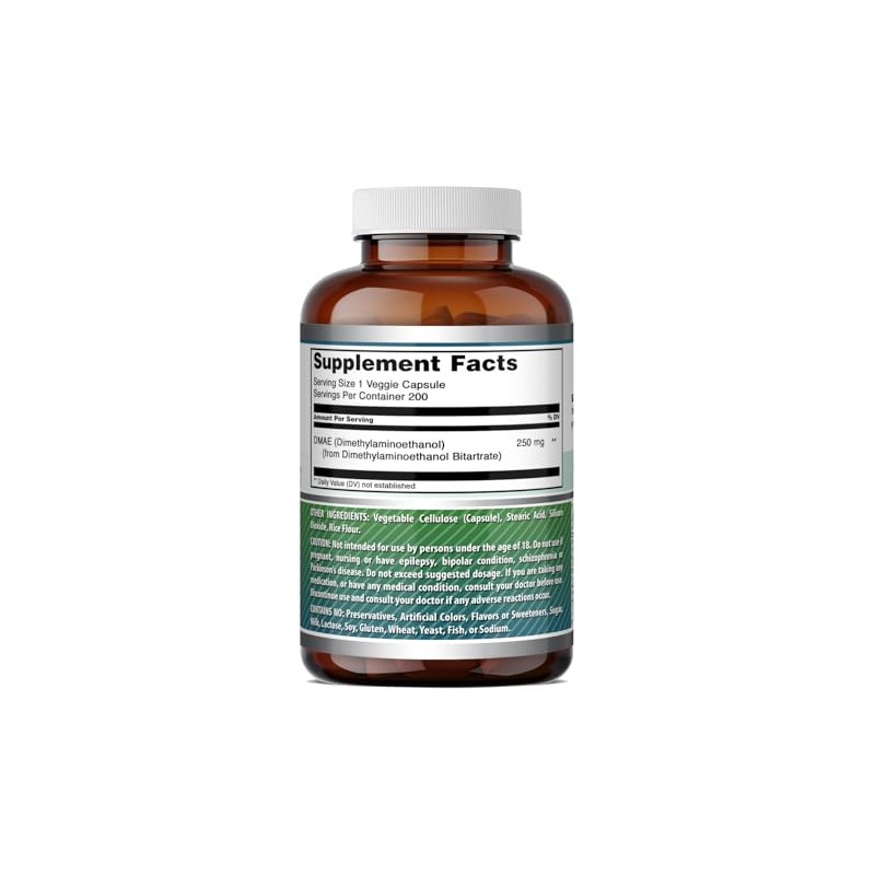 Suplemento Dmae de Amazing Formulas | 250 Mg por Ración
