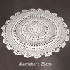 UOOOM 2 pcs Handmade Crochet Hollow Tablecloth Round Cotton Lace