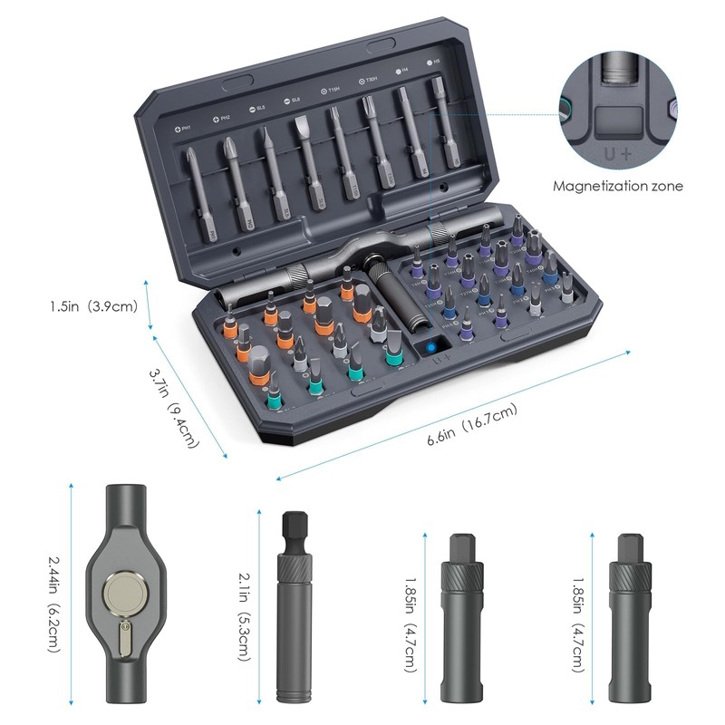 Ankilo 42 in 1 Ratchet Screwdriver Set with 40 PCS