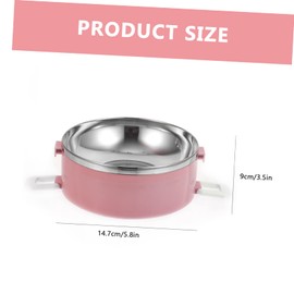 Alipis Multi-Tier Insulated Lunch Box Metal Leak Feature for Office School Outdoor Family