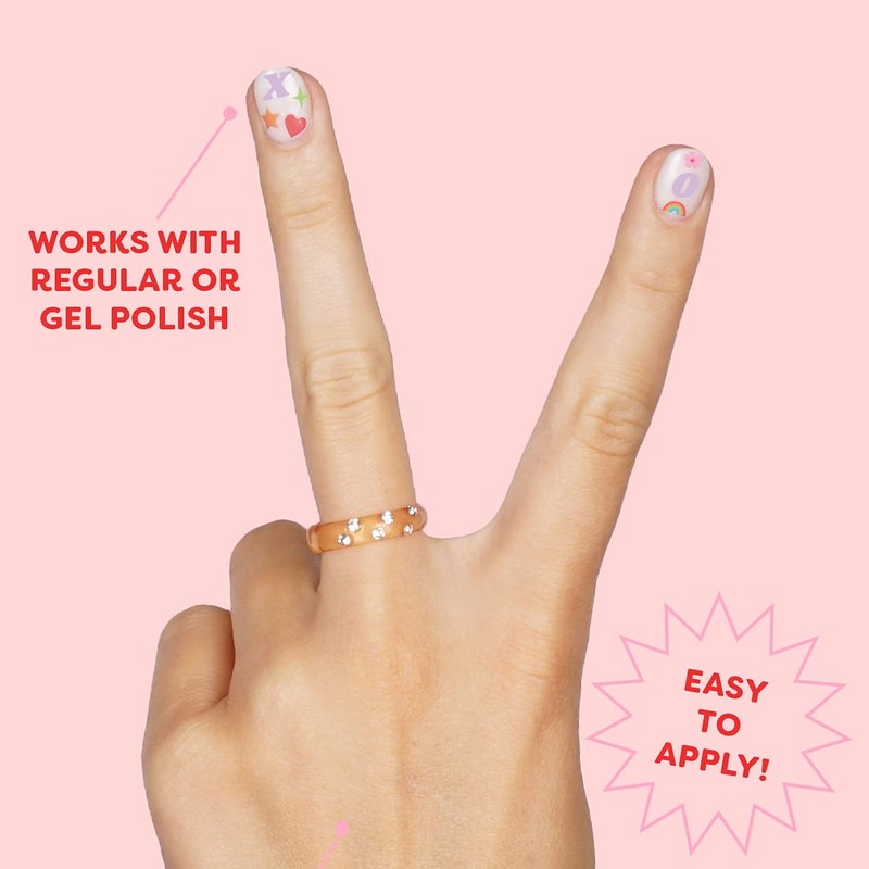 xo, Fetti Pegatinas de uñas – Decoración de despedida de