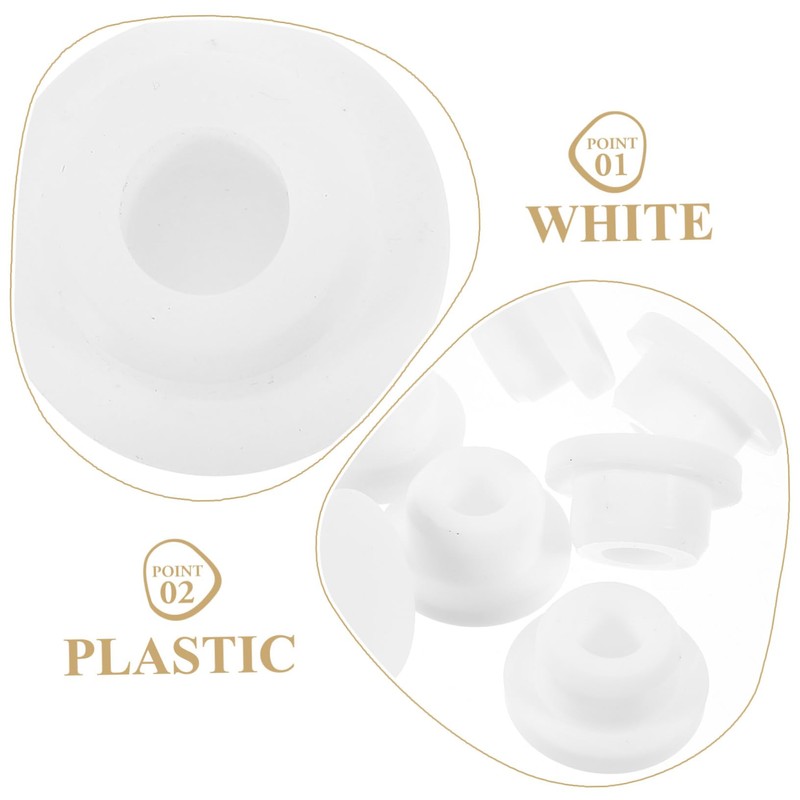 Gadpiparty 10Pcs Bathroom Sink Overflow Covers Leaking Drain Plugs for
