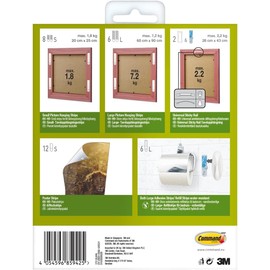 Command Fixing Kit Assorted, For Hanging Picture Frames, Posters and Light Objects - Damage Free