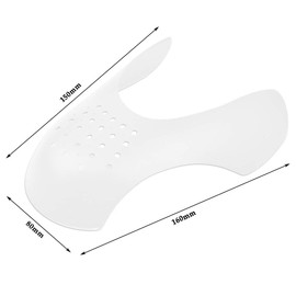 TIMESETL Shoe Stretcher Shoes Shields, Anti-Wrinkle Shoes Shields, Shoe Shields Against Shoe Wrinkles, Shoes Wrinkle Protection, Anti-Wrinkle Shoes Protection, Prevent Shoe Wrinkles 4 Pairs, White