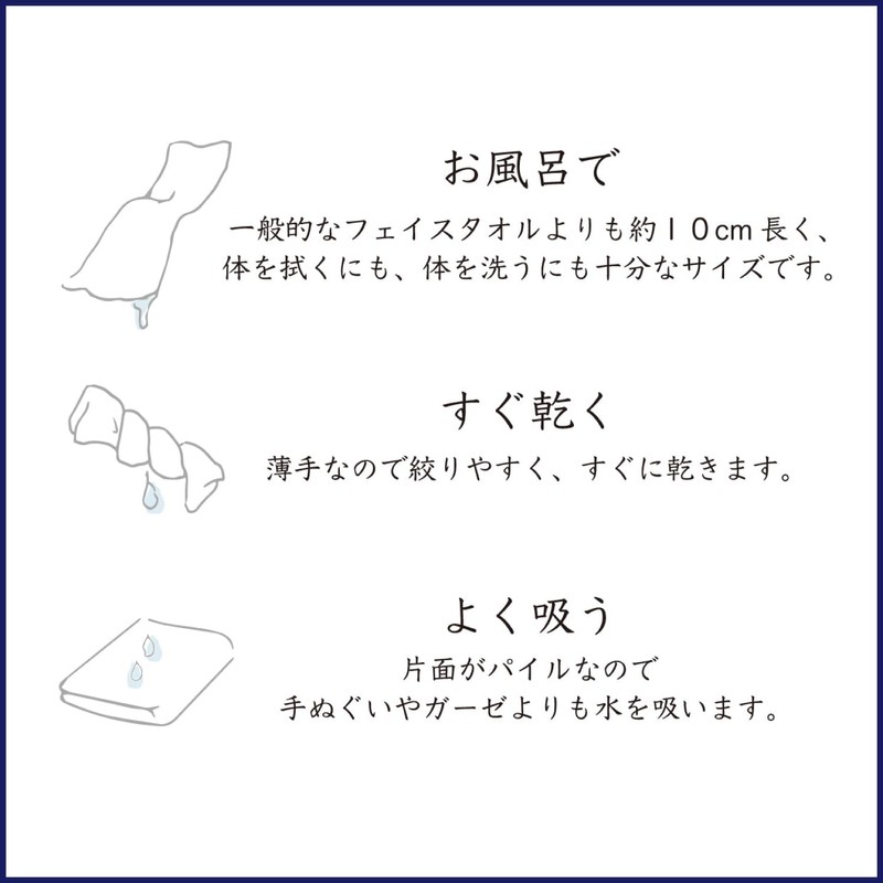 Towel Museum 47-0212120 Tenugui Towel, Made in Japan, 100% Cotton,