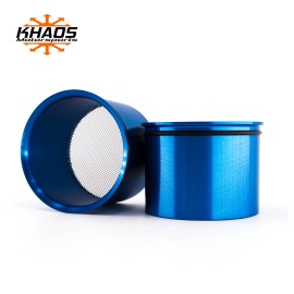 Khaos Motorsports Dodge Challenger Head Light Intake Ring Anodized Blue