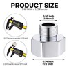 1/2 to 3/8 Water Line Adapter, G1/2" Female to 3/8"
