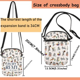 TSOTMO Remy Merch Crossbody Bag Remy Chef Gift Cartoon Movie Gift for Fans WDW Trip Messenger Bag