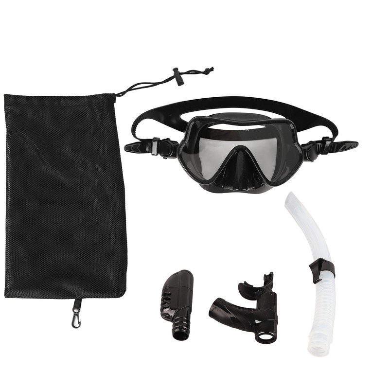 Snorkel Diving Goggles Portable Folding Silicone Full Dry Top Snorkel