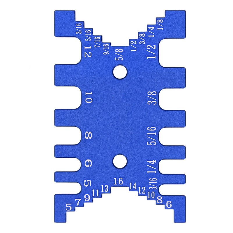 Dovetail Jig Tenon Caliper Aluminum Metric Imperial Scale Card Measuring