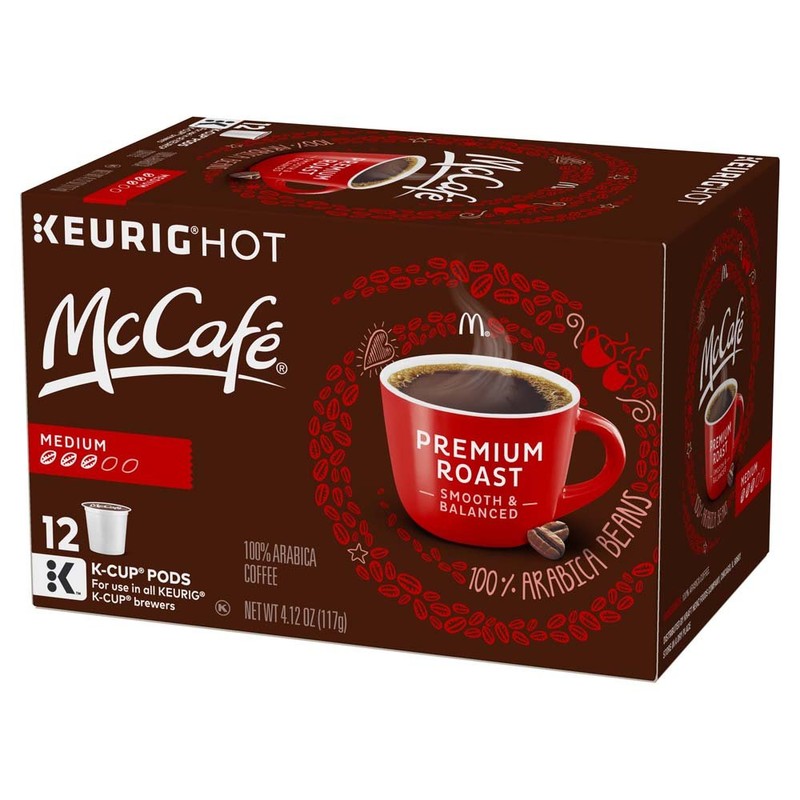 McCafé Premium Roast Coffee, Medium Roast, K-Cup Pods, 12 Count