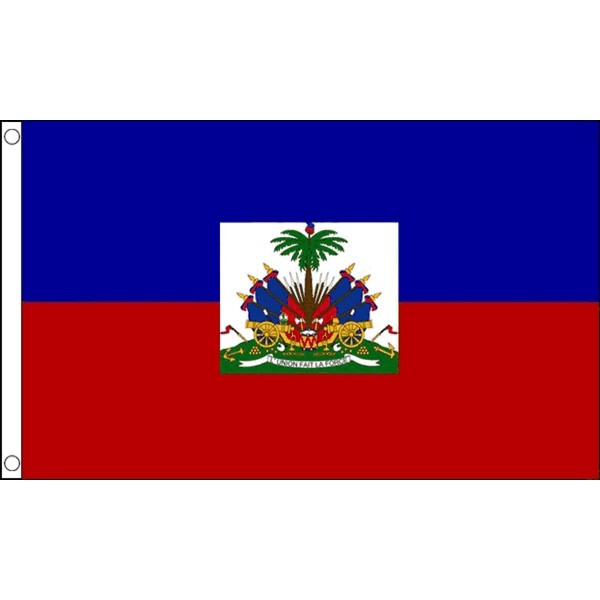 Haiti Crest Flag - 5 x 3 FT - New
