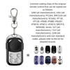 2PCS Universal Garage Door Opener Remote, 433MHz Key Fob with