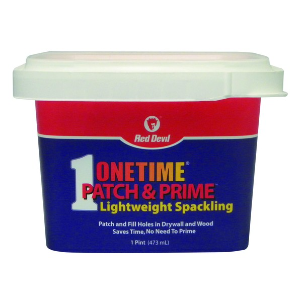 Red Devil 0540 ONETIME Patch & Prime Lightweight Spackling, Pack of 1, White