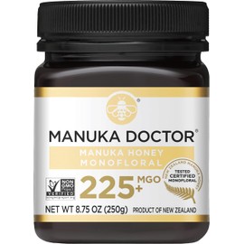 Manuka Doctor - MGO 225+ Manuka Honey Monofloral, 100% Pure New Zealand Honey. Certified. Guaranteed. Raw. Non-GMO (8.75 oz)