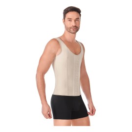Faja Chaleco Hombre Latex Colombiana Ann Chery 2033 Reduce Color Blanco Talla Xl