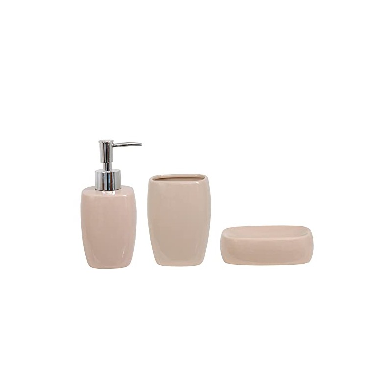 MSV Bathroom Set Ceramic 3-Piece