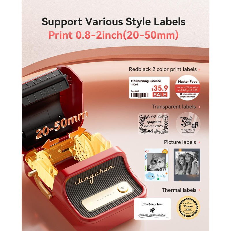 NIIMBOT B21 Pro Label Maker, 300DPI HD Label Printer, Ideal