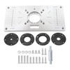 Uadme Router Table Insert Plate, Aluminum Alloy Routers Bench Trimmer