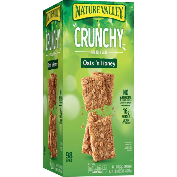 Bulk Snack Bars (Nature Valley, Crunchy Oats 'n Honey, 49-pack)