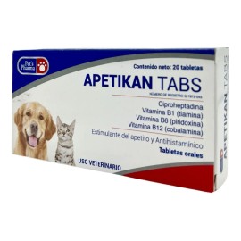 Apetikan Pets Pharma 20 Tabs Estimulante Apetito Y Alergias
