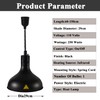 Generic Hanging Food Heat Lamp with Infrared Bulb Warming Lamps