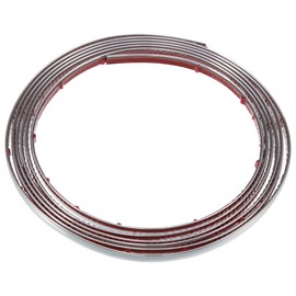 X AUTOHAUX 8mm 16ft Car Door Window Bumper Side Body Trim Strip Silver Tone