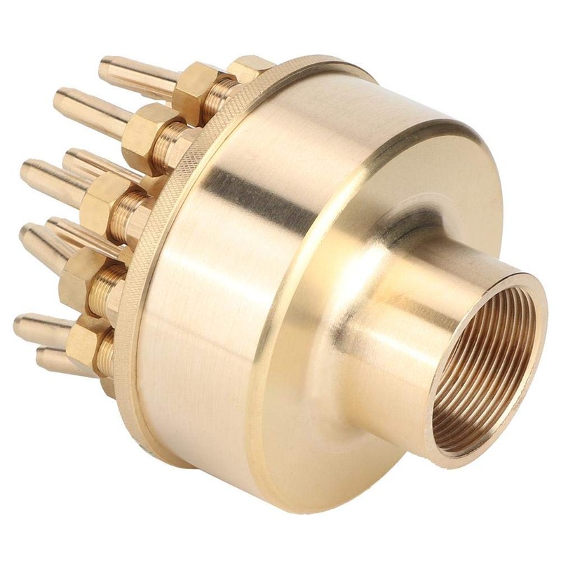Fountain Nozzle Brass 3 Layers Adjustable Watering Sprayer Pond Sprinkle