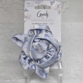 Goody Love Shack Fancy Goody Blue Flower Elastic Hair Band Brand New Garden Tea Girly