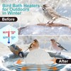 Poffattr 110W Bird Bath Heater for Outdoors in Winter, Submergible