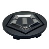 TIS Matte Black/Chrome Snap In Center Cap (Middle Portion Only)
