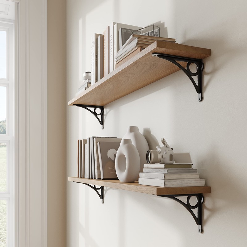 RCH Hardware BK-IR8015-142 Iron Lighthouse Shelf Bracket, 5.6 Inch, Antique