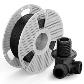 SUNLU 0.5KG PA6-CF Carbon Fiber Nylon Filament 1.75mm, Made of 80% PA Nylon and 20% Carbon Fibers, Stiff & Strong & Heat Resistant, for Industrial Parts, 3D Printer Filament, Black