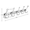 PHINGEER Wall Mounted Coat Rack, Heavy Duty Stainless Steel with