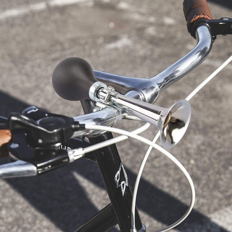 Juvale Bike Horns - 3-Pack Metal Bugle Horns, Bicycle Bells