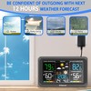 Geevon Upgraded HD Display Weather Station Wireless Indoor Outdoor Thermometer,