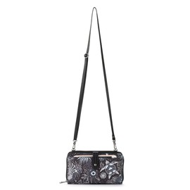 Sakroots Artist Circle Smartphone Crossbody in Eco Twill, Detachable Wristlet Strap, Midnight Seascape