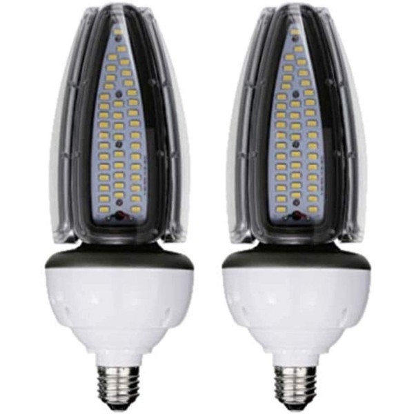 GoodBulb 50W Acorn Light Retrofit LED Light Bulb | High Output 6500 Lumens | E26 Base & E39 Base Adapter 5000K Daylight White Color | Car Dealership Lighting