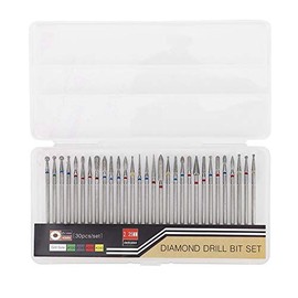 YUYTE Brocas de manicura rusa, kit de taladro de arte de u?as, cabezal de molienda eléctrico, accesorios para máquina de pulir u?as, brocas de manicura y pedicura [A]