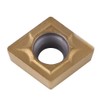10pcs Tin-Coated CNC Carbide Insert Cutter Indexable Lathe Milling Inserts