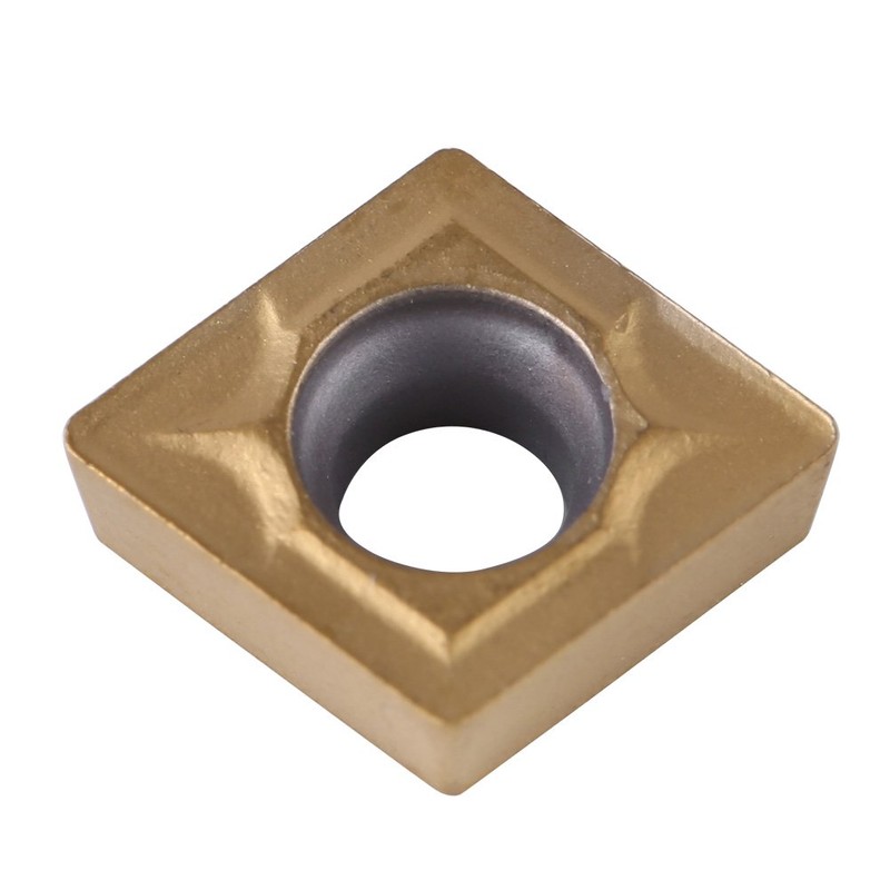 10pcs Tin-Coated CNC Carbide Insert Cutter Indexable Lathe Milling Inserts