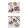 OWIEOW Hair Rubber Ring Rubber Knotless Inner Diameter Set of