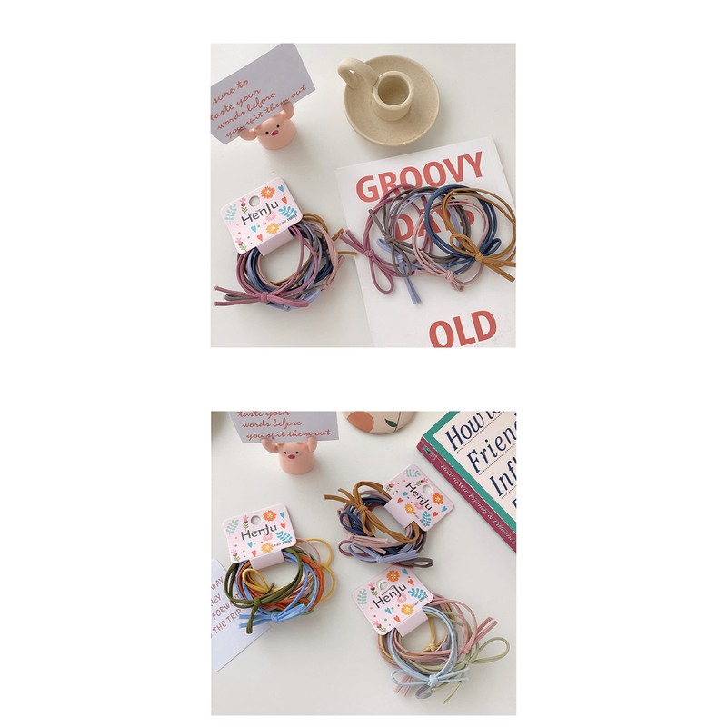 OWIEOW Hair Rubber Ring Rubber Knotless Inner Diameter Set of