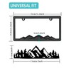 NJNYLLC Mountain License Plate Frames - Plastic Car Tag Holders